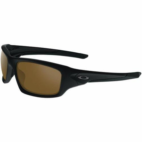 OAKLEY Valve OO9236-03 Rectangular Sunglasses,Matte Black/Orange 60mm