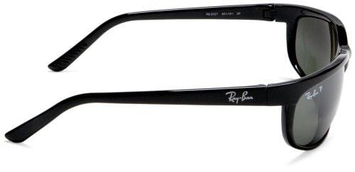 Ray-Ban, Men’s Predator 2 Sunglasses, RB2027, Men’s Polarized Sunglasses, Acetate Frame, Crystal Lenses, 100% UV Protection, Protective Case, 62 mm Lenses - Ultra Pickleball