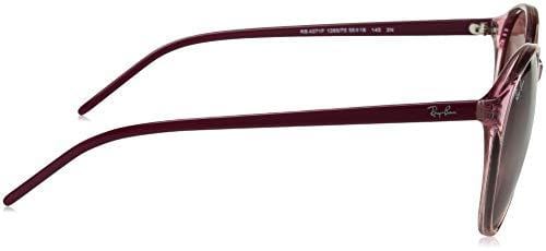 Ray-Ban Women's 0rb4371f Round Sunglasses TRASPARENT PINK 55 mm