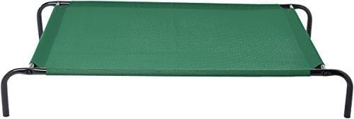 AmazonBasics Elevated Cooling Pet Bed,  L, Green