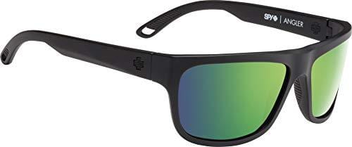 Spy Optic Angler Polarized Flat Sunglasses, 59 mm (Matte Black)