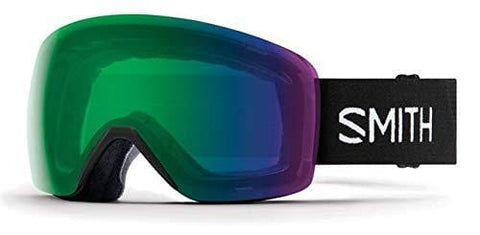 Smith Optics Skyline Adult Snow Goggles - Black/Chromapop Everyday Green Mirror/One Size