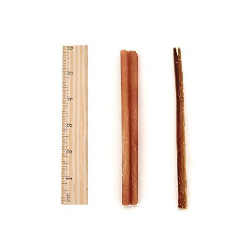 GigaBite 6" Skinny Odor-Free Bully Sticks (100 Pack) - USDA & FDA Certified All Natural, Free Range Beef Pizzle Dog Treat - by Best Pet Supplies