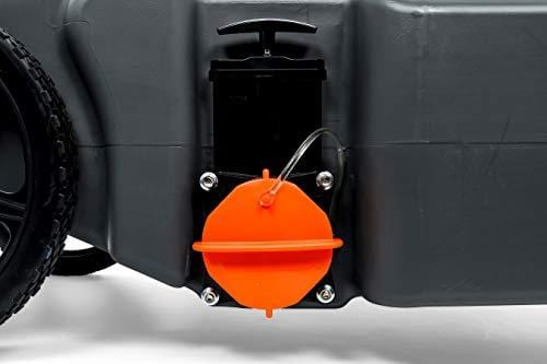 Camco Rhino Heavy Duty 28 Gallon Portable Waste Holding Hose and Accessories-Durable Leak Free and Odorless RV Tote Tank (39004)