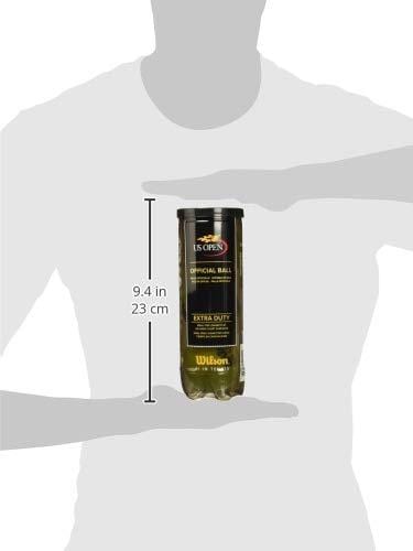 Wilson US Open Extra Duty Tennis Ball (4-Pack), Yellow