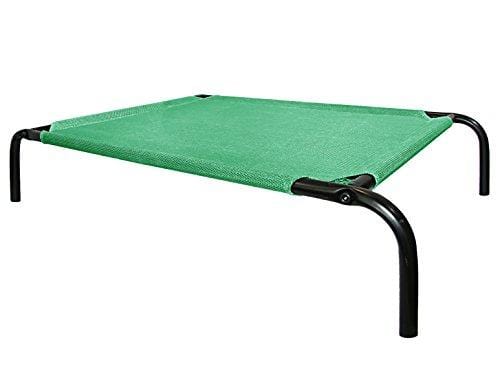 Best Pet Supplies - Steel Framed Rust Resistant Elevated Mildew Free Mesh Fabric Pet Bed for Dogs & Cats - Large 43 x 26 x 7 Inches