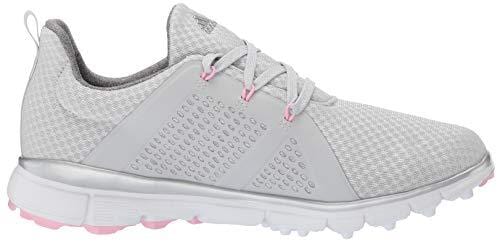 adidas Womens Climacool CAGE Golf Shoe Grey one/Silver Metallic/True Pink 5 M US [product _type] adidas - Ultra Pickleball - The Pickleball Paddle MegaStore