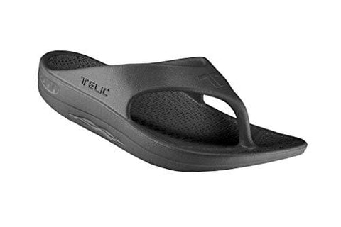 Telic Terox Unisex Fashion Flip Flop Sandal (Made in the USA) (X-Large (US Men 11), Black)