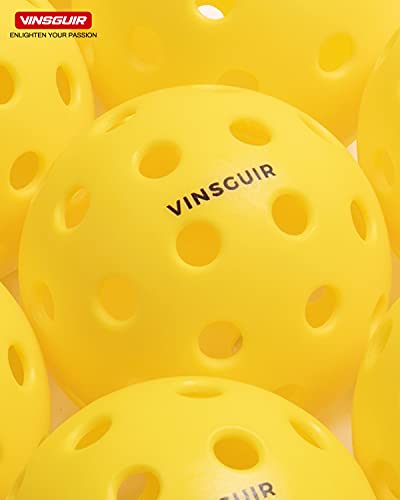 Vinsguir Pickleball Set, 8 Pack Pickleballs, USAPA Standard Pickle Balls, Pickleball Outdoor Balls, Competition Outdoor Pickle-Ball Balls, Paddle Balls for Outdoor Courts, with 2 Paddleball Mesh Net