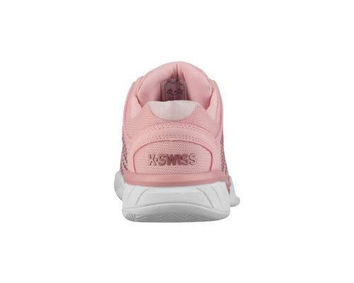 K-Swiss Women's Hypercourt Express Tennis Shoe (Coral Blush/White, 10 M US)