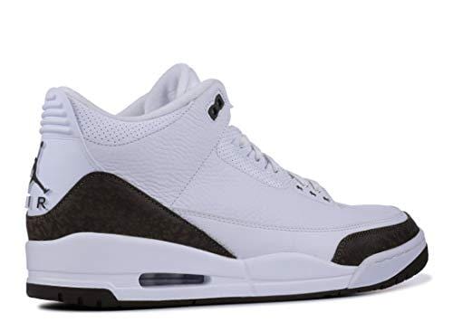 Jordan Air 3 Retro (White/Chrome/Dark Mocha, 10.5)