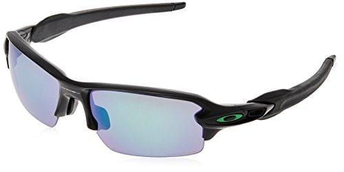 Oakley Men's Flak 2.0 (a) Polarized Iridium Rectangular Sunglasses, Matte Black, 61.0 mm