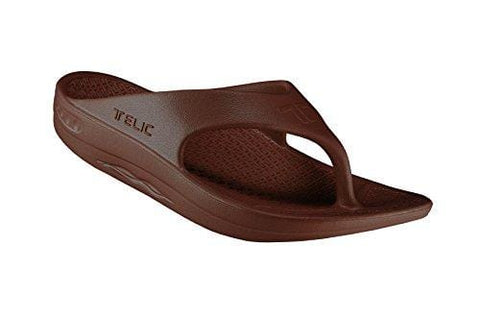 Telic / Terox Flip Flop Sandal Shoes Color Espresso Brown Various Sizes (3XS)