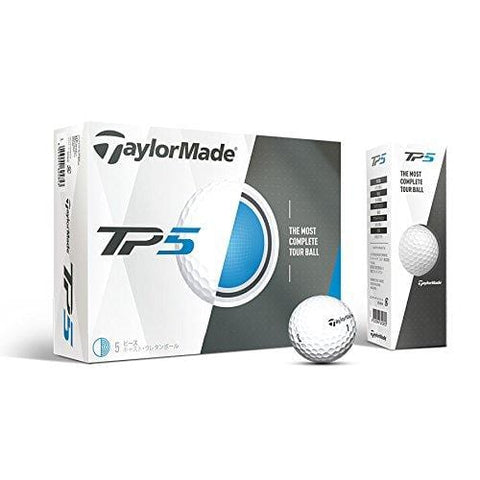 TaylorMade 2017 TP5 Golf Balls, Pack of 12