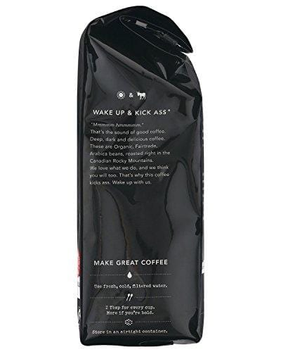 Kicking Horse Coffee, Kick Ass, Dark Roast, Ground, 10 oz - Certified Organic, Fairtrade, Kosher Coffee