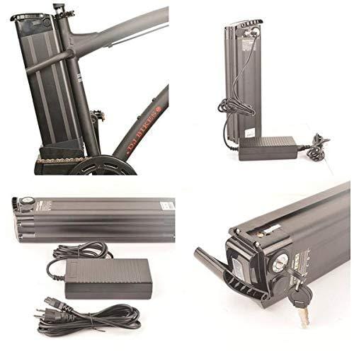 DJ Mountain Bike 750W 48V 13Ah Power Electric Bicycle, UL 2849, Matte Black, LED Bike Light, Fork Suspension and Shimano Gear,