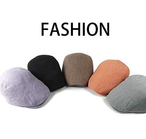 LANLEO Men's Newsboy Hat Cotton Gatsby Flat Ivy Driving Golf Cap (Gray-b) [product _type] LANLEO - Ultra Pickleball - The Pickleball Paddle MegaStore