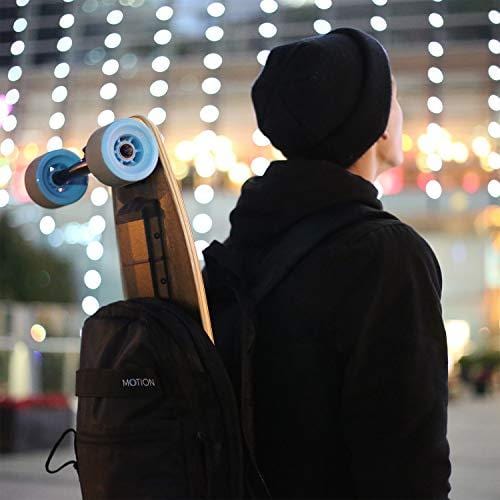MOTION 38'' Electric Skateboard & Longboard with Remote Controller. Bamboo Deck, 23 MP/H Top Speed,10 Miles Range