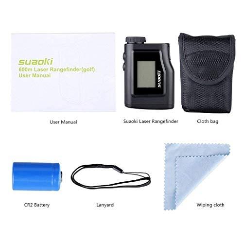 SUAOKI Digital Laser Rangefinder Scope (Range : 4.4 Yard- 656 yard/600M) with Golf Distance Correction, Fog Mode and LCD Screen Display
