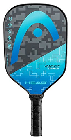 HEAD Graphite Pickleball Paddle - Radical Tour Lightweight Paddle w/Honeycomb Polymer Core & Comfort Grip, Blue