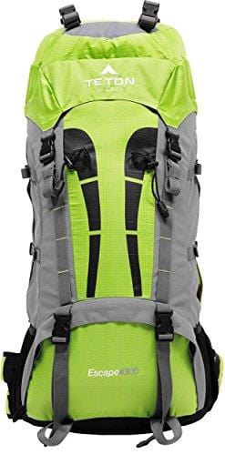 TETON Sports Escape 4300 Ultralight Internal Frame Backpack – Not Your Basic Backpack; High-Performance Backpack for Hiking, Camping, Travel, and Outdoor Activities; Sewn-in Rain Cover