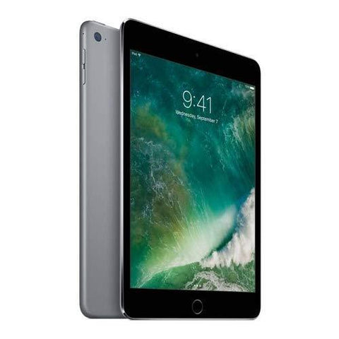 Apple iPad Mini 4 with Retina Display 128GB Wi-Fi - MK9N2LL/A Space Gray (Renewed)
