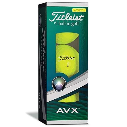 Titleist AVX Golf Balls, Yellow (One Dozen)