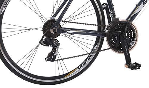 Schwinn Volare 1200 Road Bike, 700c/28 inch wheel size, Grey Gray, fitness bicycle, 53cm/Medium Frame Size