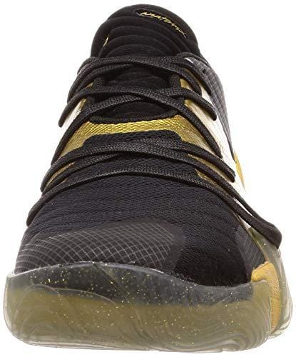 Under Armour Men's Spawn Low Basketball Shoe, Black (003)/Metallic Gold, 12.5 M US