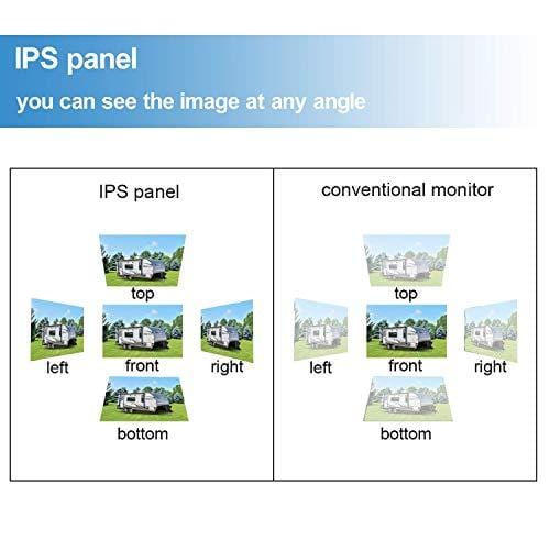 2019 Vision FHD 1080P Digital Wireless Dual Backup Cameras 7''DVR Monitor Kit for RVs,Trucks,5th Wheels Support Split/Quard View Screen High-Speed Observation System IP69K Waterproof Driving/Reverse