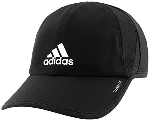 adidas Men's Superlite Relaxed Adjustable Performance Cap, Black/White, One Size [product _type] adidas - Ultra Pickleball - The Pickleball Paddle MegaStore