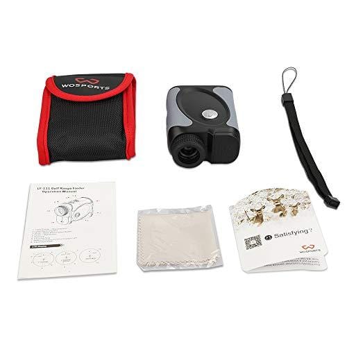 WOSPORTS Golf Rangefinder 6X Golf Laser Rangefinder Flag Lock with Vibration Continuous Scan Speed for Golf Scope 600 Yards