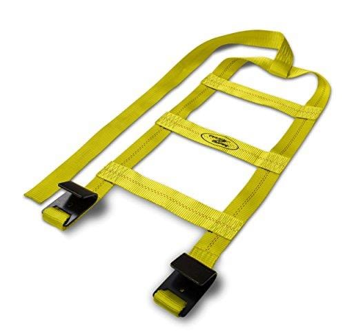 Tow Dolly Straps with Flat Hooks & Carrying Bag (2 Pack) - Essential Vehicle Tow Dolly Strap Harness (10.000 lbs Working Capacity) - Universal Tow Dolly Straps System & Flat Hook Design