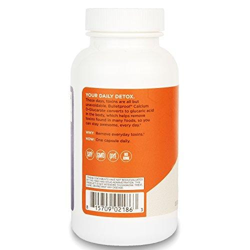 Bulletproof Calcium D-Glucarate, Aids Healthy Hormone Metabolism (90 Vegetable Capsules)