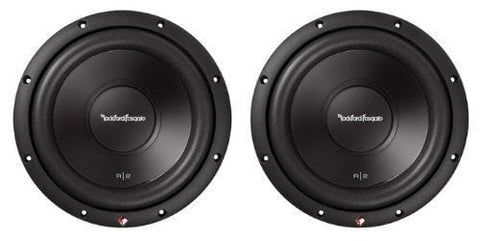 2 New ROCKFORD FOSGATE R2D2-10 1000W 10" 2-Ohm Car Audio Subwoofers Subs R2D210