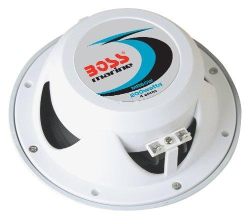 BOSS Audio MR60W 200 Watt (Per Pair), 6.5 Inch, Full Range, 2 Way Weatherproof Marine Speakers (Sold in Pairs)
