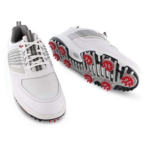 FootJoy Men's Fury Golf Shoes White 10.5 M Red, US [product _type] FootJoy - Ultra Pickleball - The Pickleball Paddle MegaStore