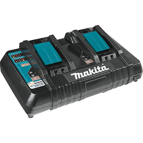 Makita XML03PT1 18V X2 (36V) LXT Lithium‑Ion Brushless Cordless (5.0Ah) 18" Lawn Mower Kit with 4 Batteries, Teal