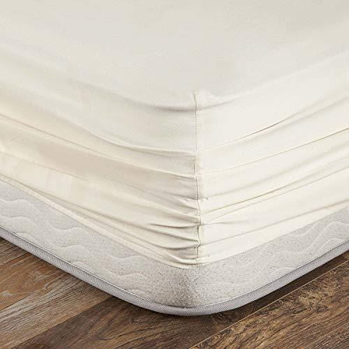Microfiber RV Sheet Sets, 48x75 3/4 Full Bunk, Ivory Solid, Bed Sheets for Campers, RV's & Travel Trailers Fit Mattress up to 8 Inch deep