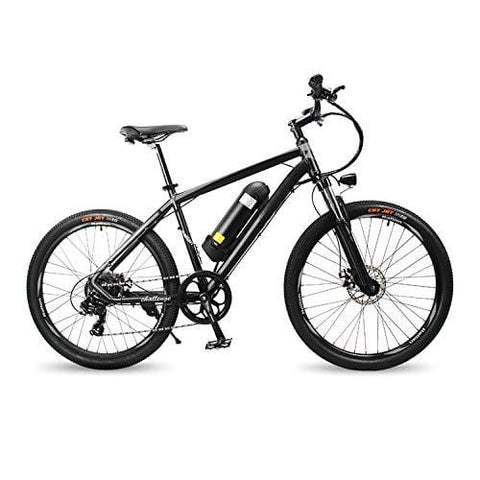 Reibok Ebike New City Travel Electric Bicycle 26 inch Shimano 7 Speed Electric Mountain Bike E-Bike 36V 10.4Ah Lithium Battery 350W Adult Assisted Ebike (Gray)