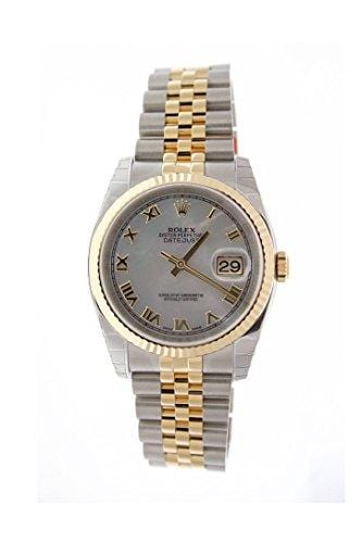 Rolex Datejust 36mm Mother Of Pearl Dial Fluted Watch 116233