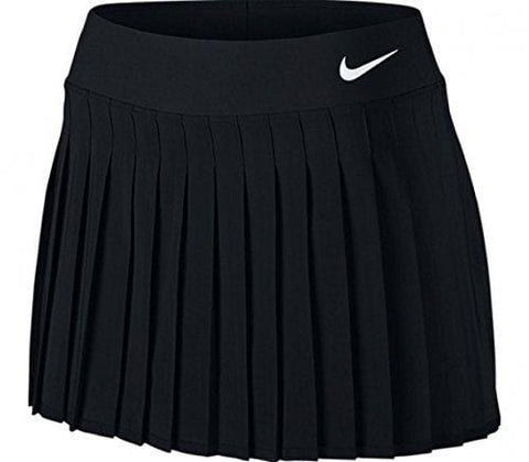 Nike Womens Court Victory Tennis Skirt Black/White 728773-010 Size Large