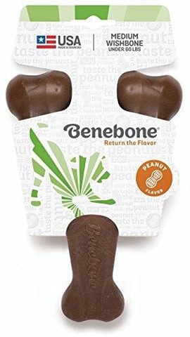 Benebone Peanut Butter Flavored Wishbone Chew Toy