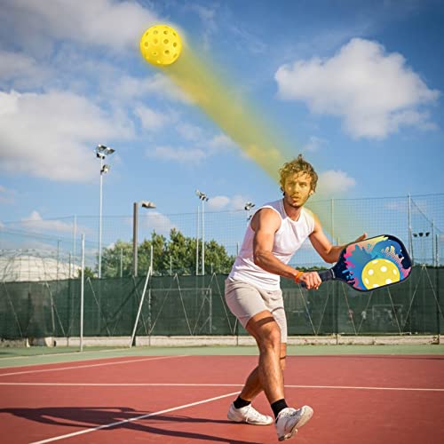 16 Pack Outdoor Pickleballs Balls, Vobab Pickleballs Approved by USAPA for Sanctioned Tournament Play, 40 Holes Designed for Outdoor Courts to Maintain Sufficient Elasticity and Durable