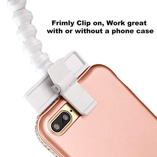Seafirst Dog Cat Selfie Stick Clamp Treat for Pet Attention Upgrade Take Photo Booth Phone Attachment Selfie Training Toy Fit Most Phones