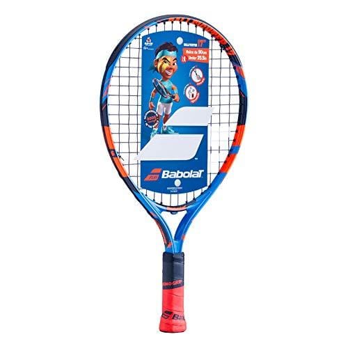 Babolat Ballfighter Blue/Orange 17 Inch Child's Tennis Racquet Bundled with 3 Red Foam Training Tennis Balls (Best Starter Kit for Kids Age 5 and Under)