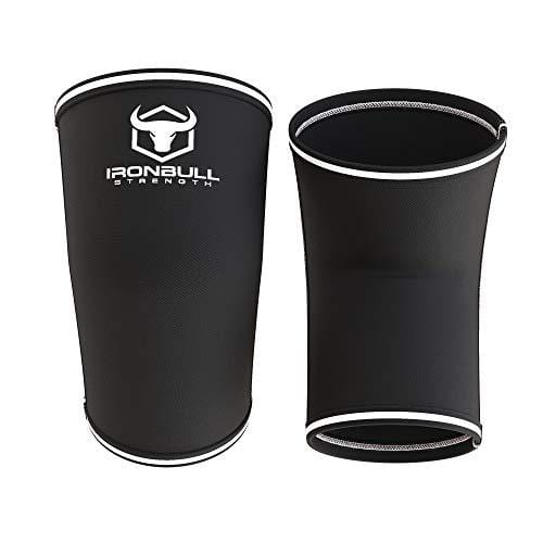 Elbow Sleeves 5mm (1 Pair) - High Performance Elbow Sleeve Support for Weightlifting, Weight Training & Powerlifting - Best Compression Straps - for Men and Women (XX-Large, Black/White)