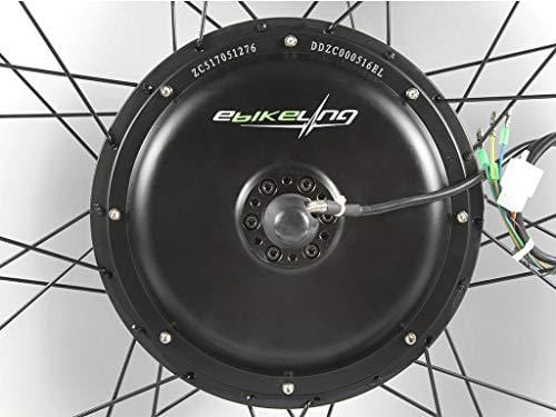 EBIKELING 48V 1200W 26" Fat Direct Drive Front Or Rear Electric Bicycle Conversion Kit (Front/LED/Twist)