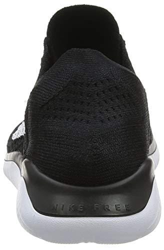 Nike Womens Free RN Flyknit 2018 Running Shoes (6 B(M) US) Black/White