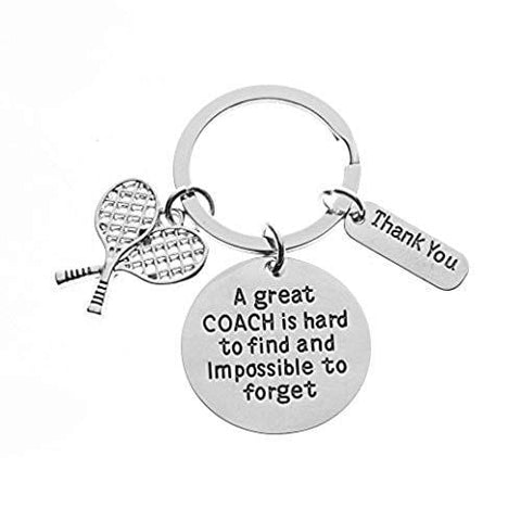 Infinity Collection Tennis Coach Keychain, Tennis Coach Gifts, Great Coach is Hard to Find Coach Keychain [product _type] Infinity Collection - Ultra Pickleball - The Pickleball Paddle MegaStore
